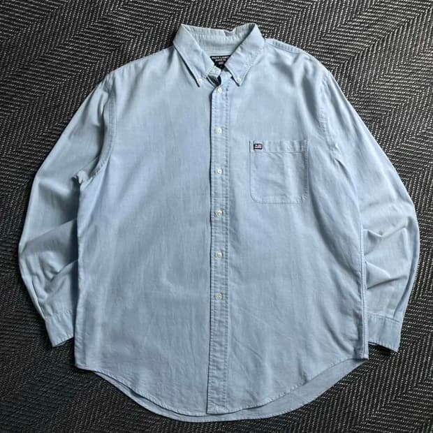 폴로 랄프로렌 성조기 로고 미니멀 옥스포드 셔츠 y 2892