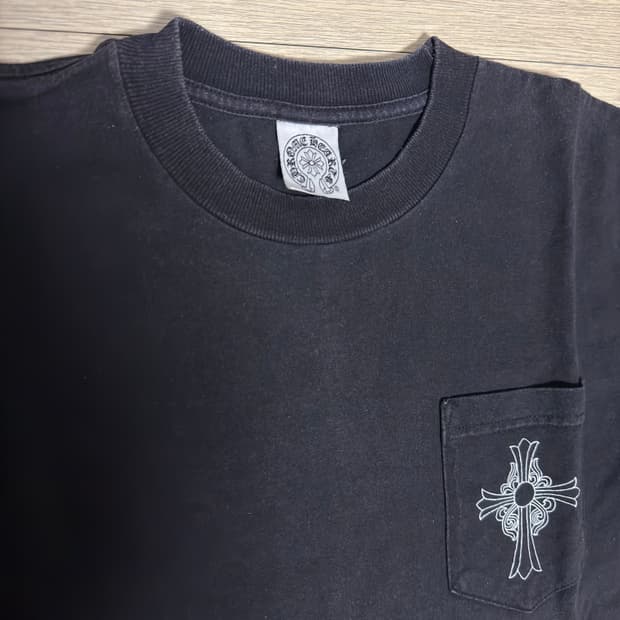 90s~00s 올드 크롬하츠 LA 빈티지 반팔 티셔츠 블랙 M