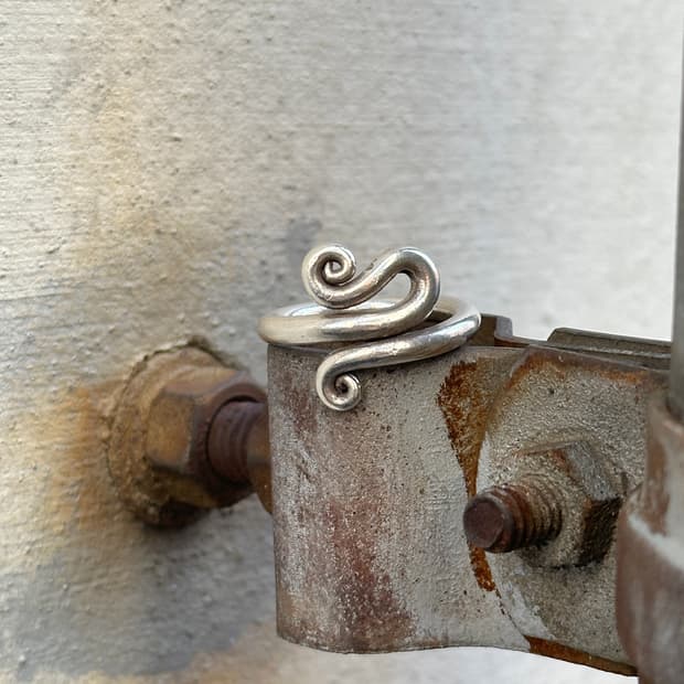 Artisan Wrap Karen Silver Ring