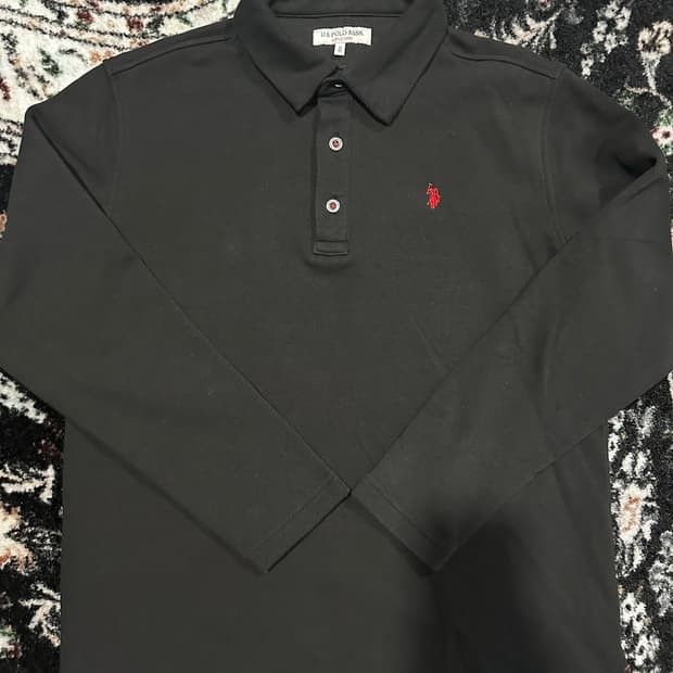 US 폴로 아쎈 긴팔 플리스 티셔츠 