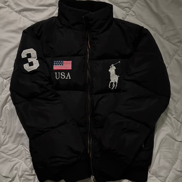 폴로 USA 성조기 빅포니 패딩