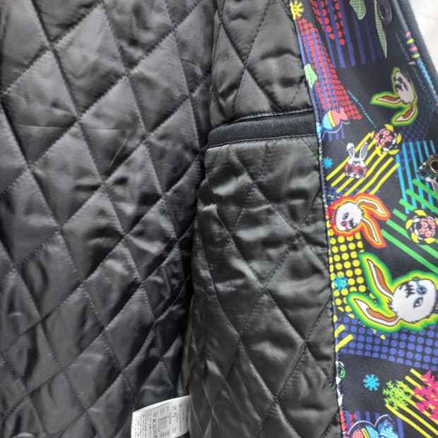 플레이보이 빅로고 누빔 블루종 스타디움 자켓 (남 95)