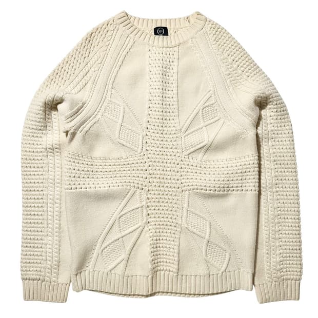 알렉산더 맥퀸 울 케이블 니트