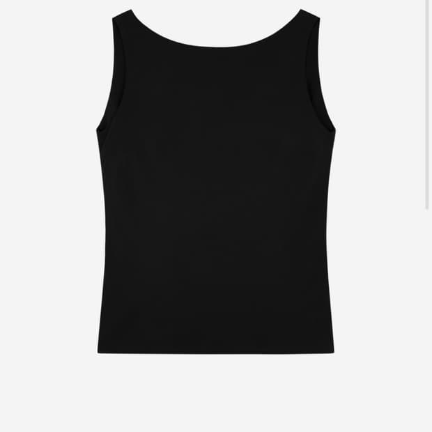 리포스) Back Drape Sleeveless Blouse BK M