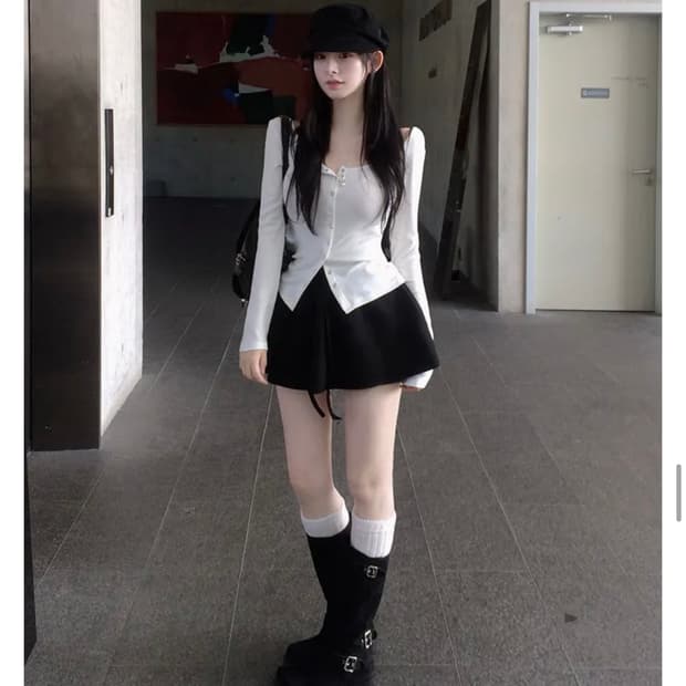 홀리made 레브 와이드 버튼 가디건