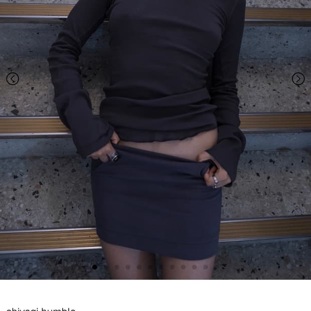 Chiyagi gen skirt - chacoal blue