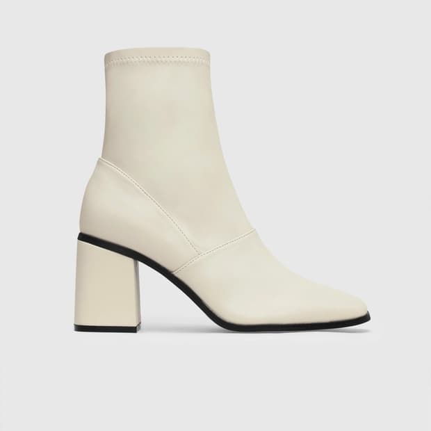 샵사이다 앵클부츠 화이트