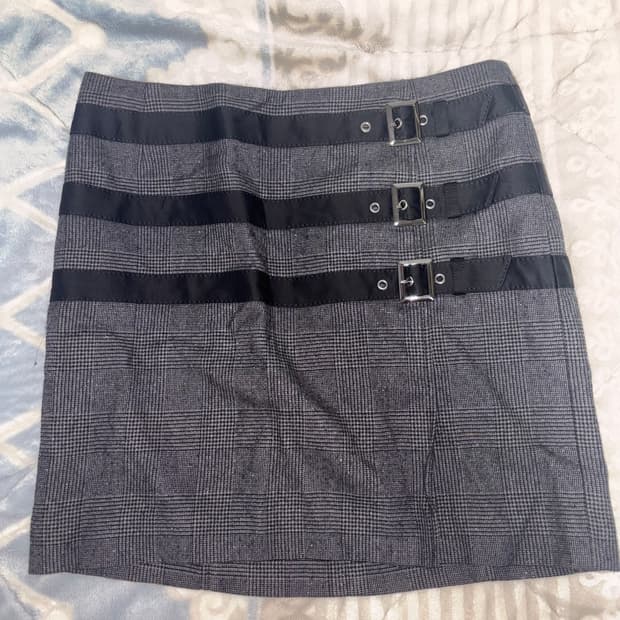 본디지 벨트 포인트 미니스커트 펑크 y2k 락시크 그런지