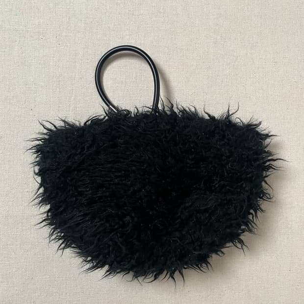 Dkny faux fur mini bag 도나카란 미니백 핸드백