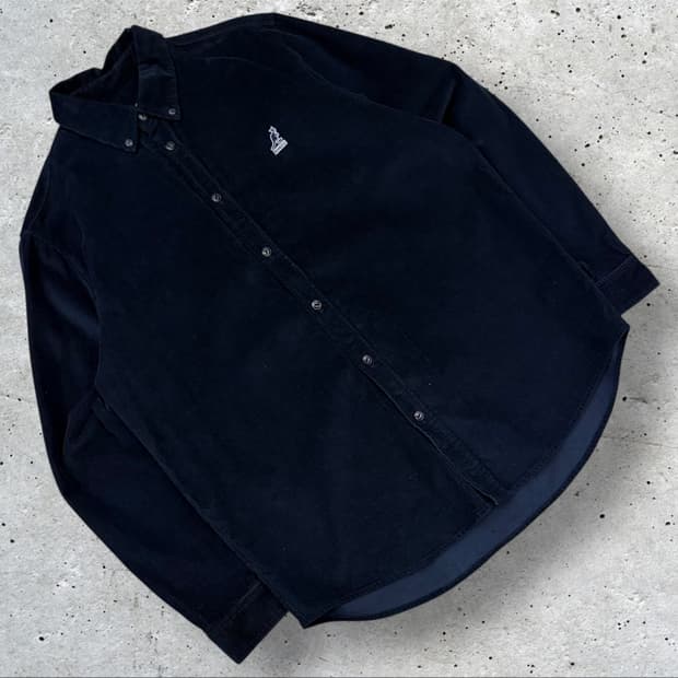 [XL] 캉골 네이비 코듀로이 셔츠 B419