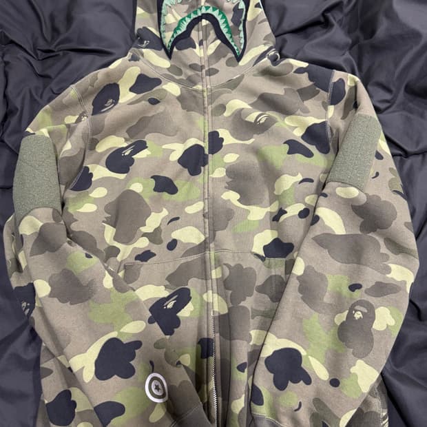 베이프 후드집업 녹계 L