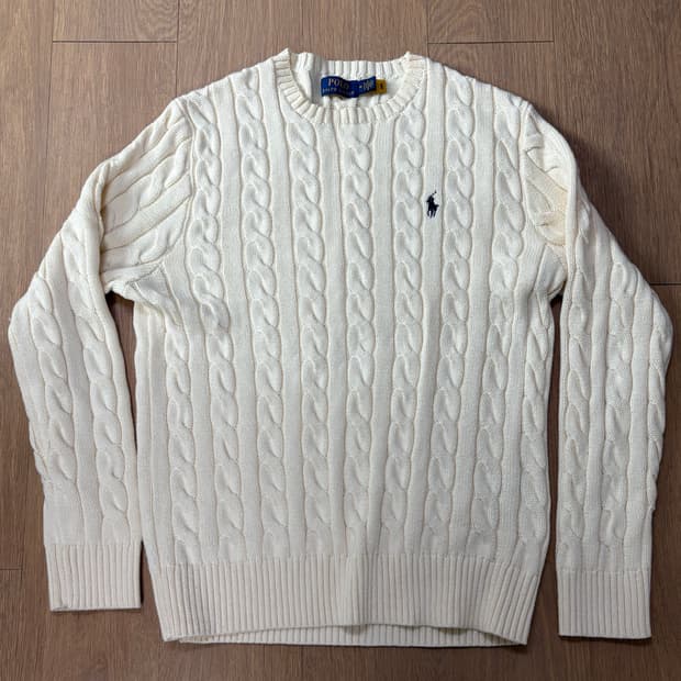 폴로 랄프로렌 polo 니트 스웨터 크림 컬러 새상품