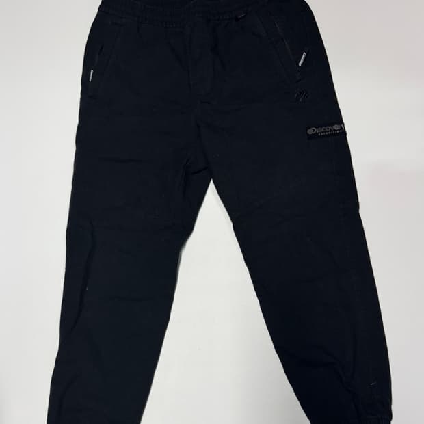 디스커버리 밴딩 코튼 조거 팬츠 32 블랙