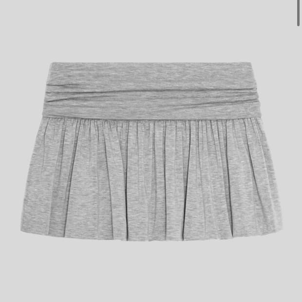 샵페어리 yuzu skirt (melange grey)