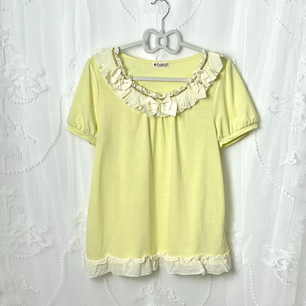 🍋 엑시즈팜 레몬크림 리본 대장 반팔