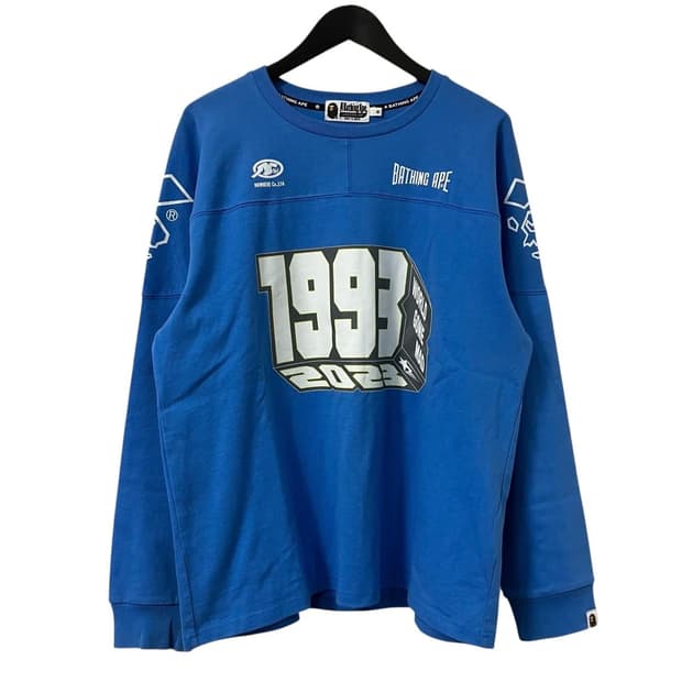 A BATHING APE FOOTBALL RELAXED FIT L