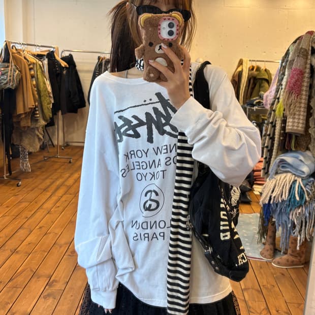 스투시 월드투어 롱슬리브