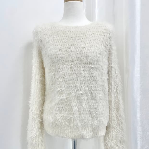 INGNI 잉그니 진주 앙고라 니트