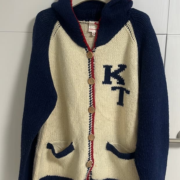 헬로키티 니트 후드 코위찬가디건 3L (44-77 ) 정품