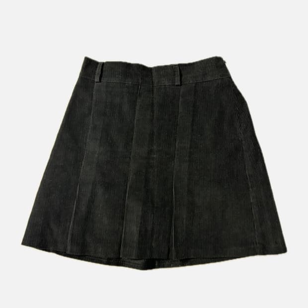 코듀로이 플리츠 스커트