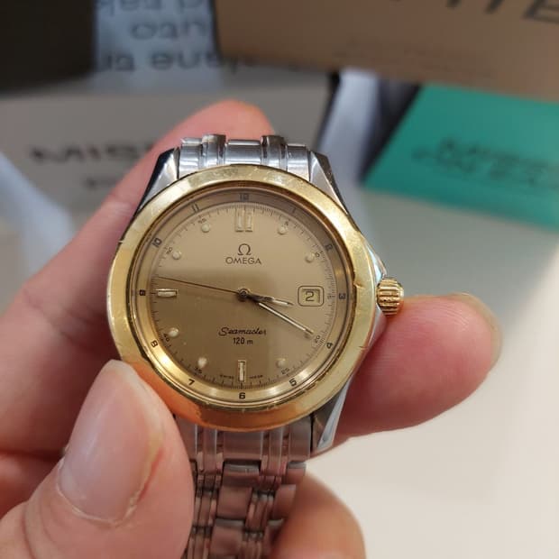 오메가 씨마스터 120m 18k 쿼츠 36mm