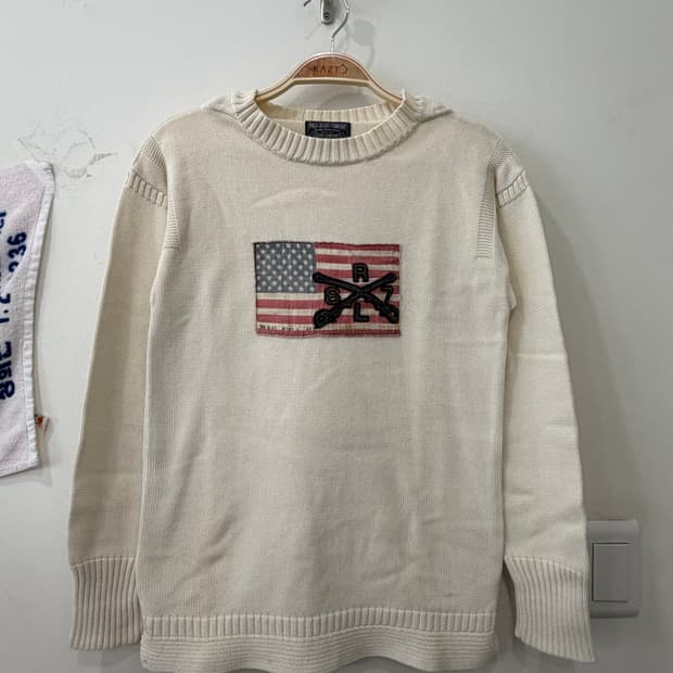 123. 폴로 진스 성조기니트