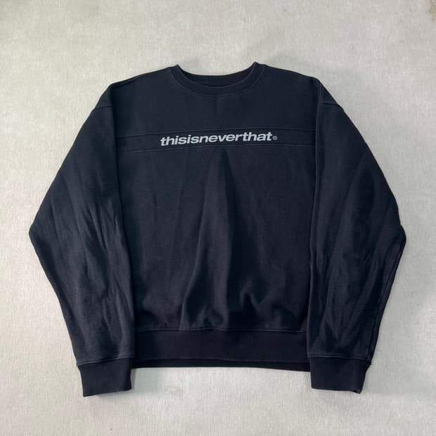 105 디스이즈네버뎃 빅로고 맨투맨