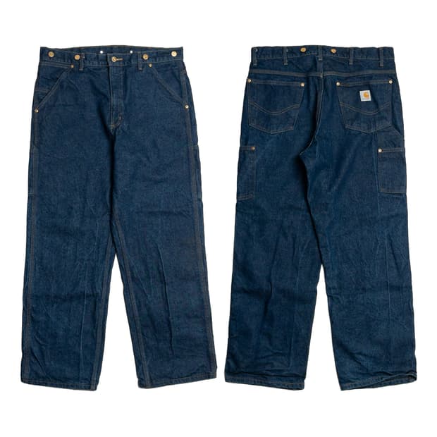 90‘s 미제 칼하트 B06 인디고 데님 카펜터 팬츠