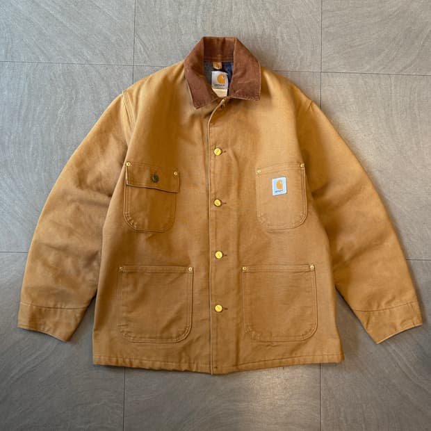 칼하트 정품 브라운 덕 초어 자켓 