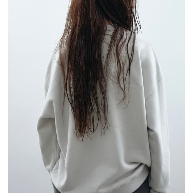 낫띵에브리띵 로고 스웻셔츠 맨투맨 그레이베이지