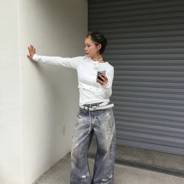 하이파이펑크 이네파블 페인팅 빈티지 워싱 팬츠 판매