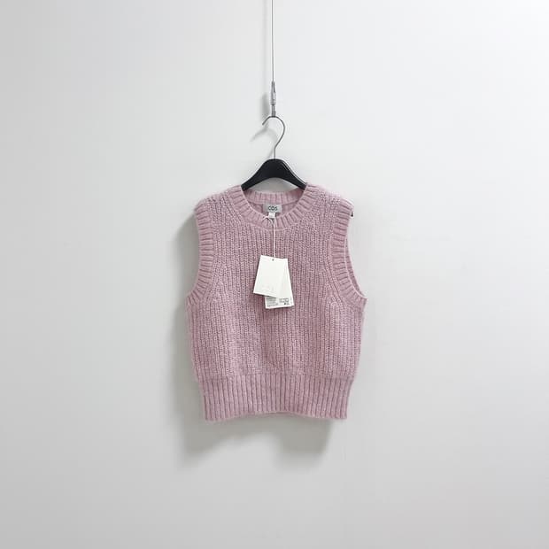 코스 모헤어 니트 베스트 핑크 XS