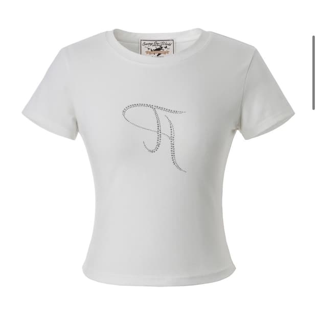 쓰리타임즈 쓰탐 쥬얼티 jewel tee 화이트 S