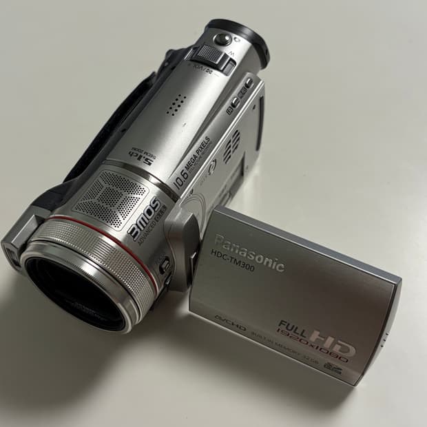 풀박)파나소닉 HDC-TM300 빈티지 캠코더 실버