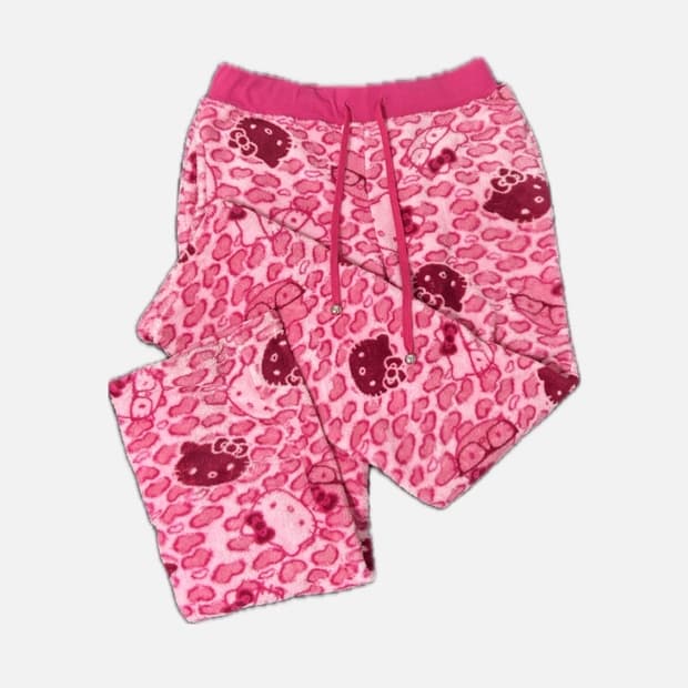 헬로키티(Hello Kitty) 플리스 수면바지