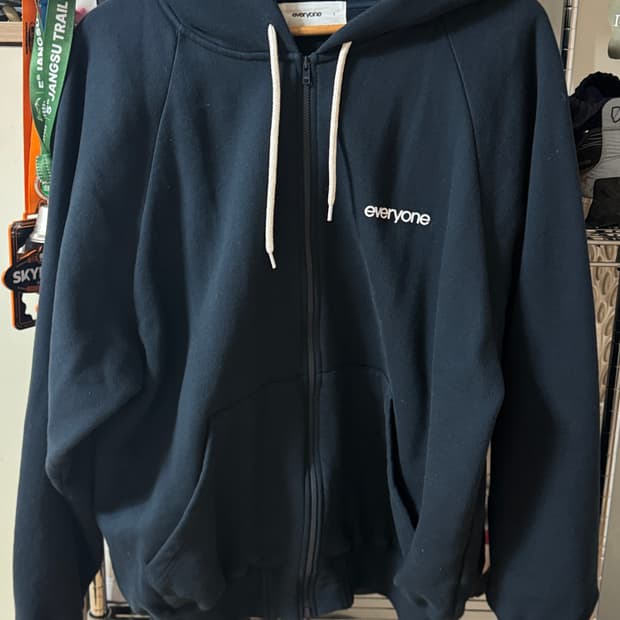 Everyone 에브리원 후드집업 네이비 L