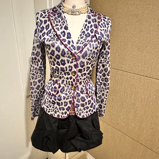 비비안웨스트우드 레드라벨 나나 갸루호피무늬 자켓