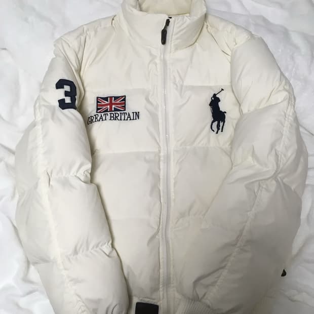 폴로 빅포니 브리튼 크림 패딩