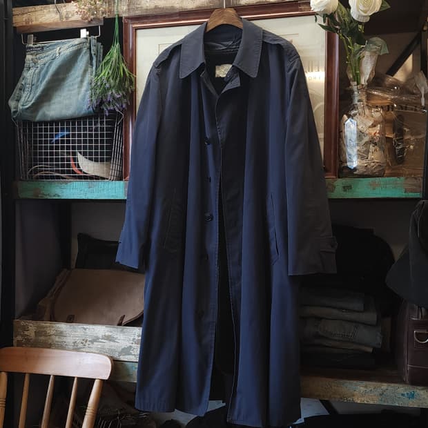 미군 트렌치 코트 미 공군 올 웨더 트렌치 코트 네이비 44 L