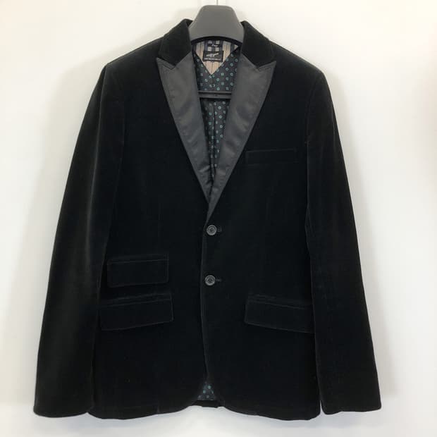 타미힐피거 벨루어 스웨이드 콤비자켓 L 