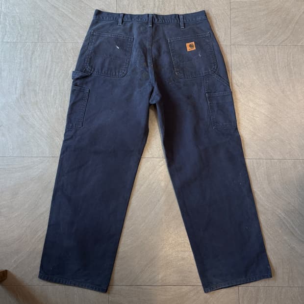 칼하트 정품 오리지널 네이비 카펜터 팬츠