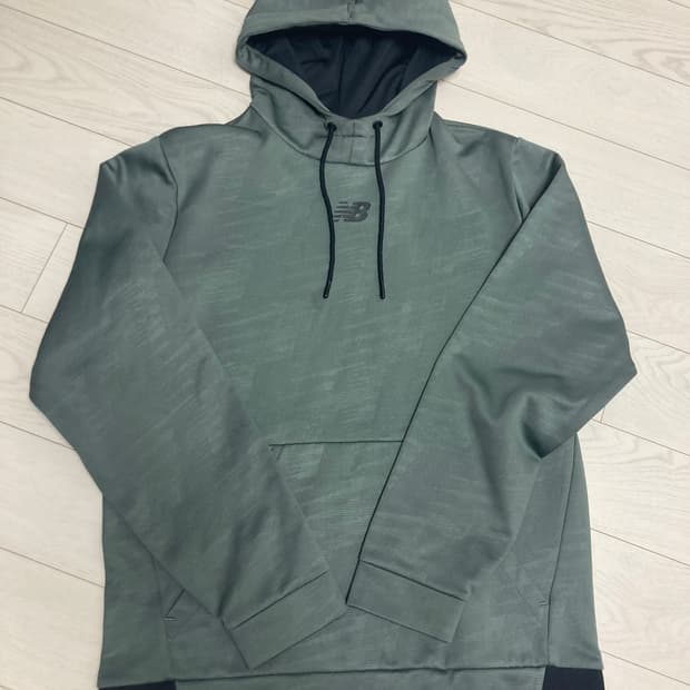 뉴발란스 기모 후드티 카키