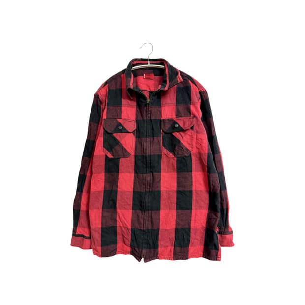 리바이스 레드탭 레드·블랙 체크 플란넬 셔츠 자켓