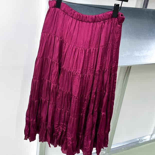 burgundy cancan skirt