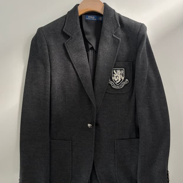Polo 폴로 랄프로렌 신형 그레이 은장 와펜 블레이저
