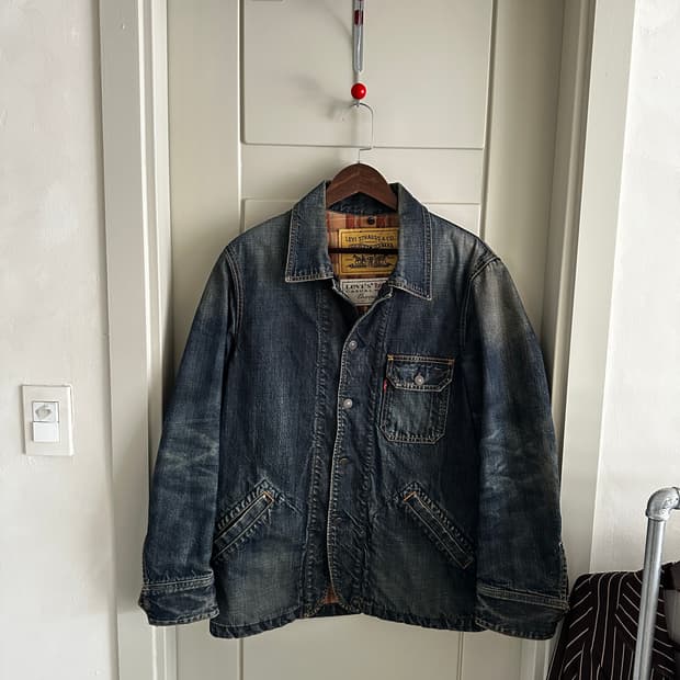 리바이스 레드탭 데님 커버 올 자켓 
