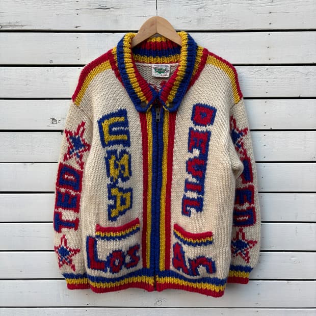 Ted Company 90s 테드컴퍼니 코위찬 니트 집업