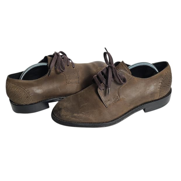 255-260) DIESEL 디젤 빈티지 워시드 레더 더비 슈즈