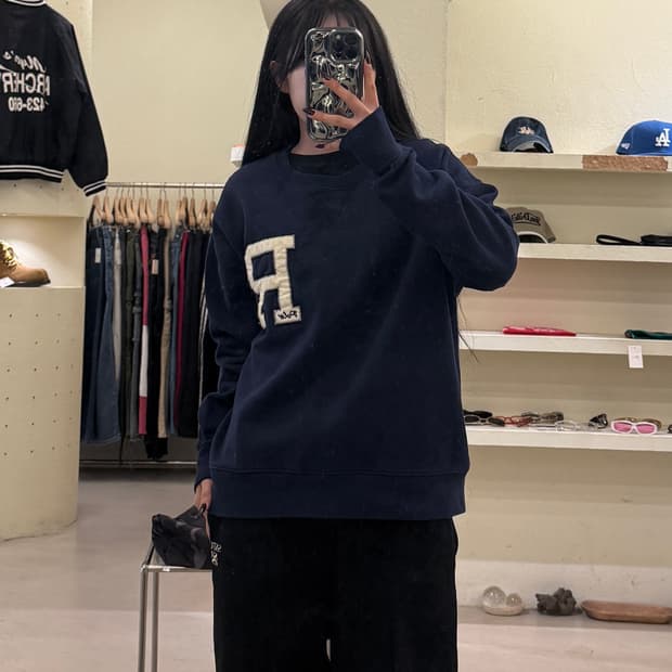 폴로 랄프로렌 R로고 네이비 맨투맨 U1198