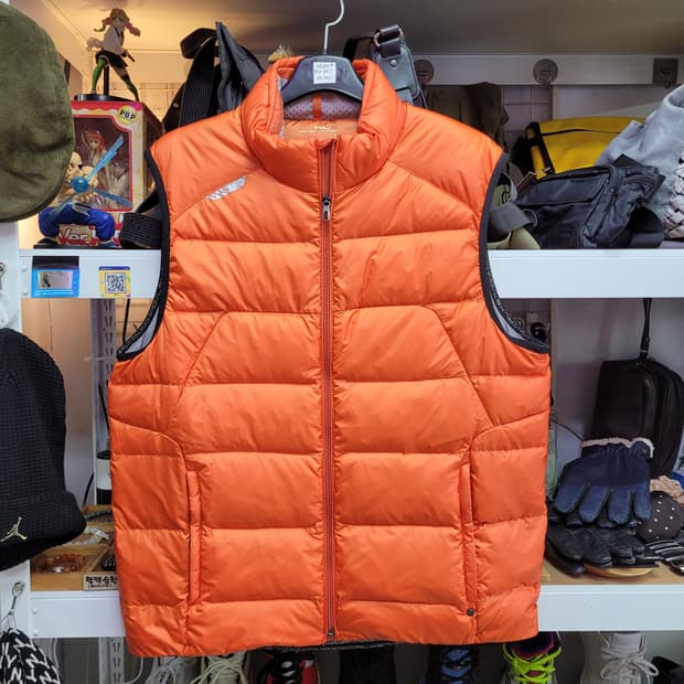 RLX 폴로 랄프로렌 오렌지 패딩 조끼 (오리털)